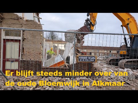 Er blijft steeds minder over van de oude Bloemwijk in Alkmaar