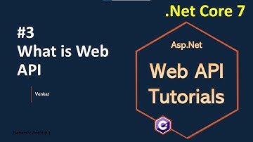 Deel 3 Wat is Web/REST API || Asp.Net Core Web API Tutorials C#
