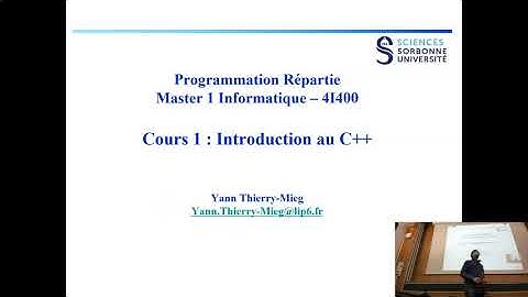 Cours 1 PSCR : Programmation Système Concurrente et Répartie - M1 Informatique - Sorbonne Université