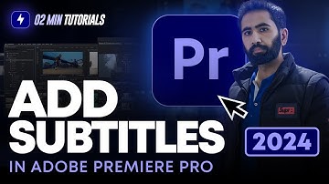 Ondertitels toevoegen in Adobe Premiere Pro 2024 | Ondertiteling tutorial in Premiere Pro