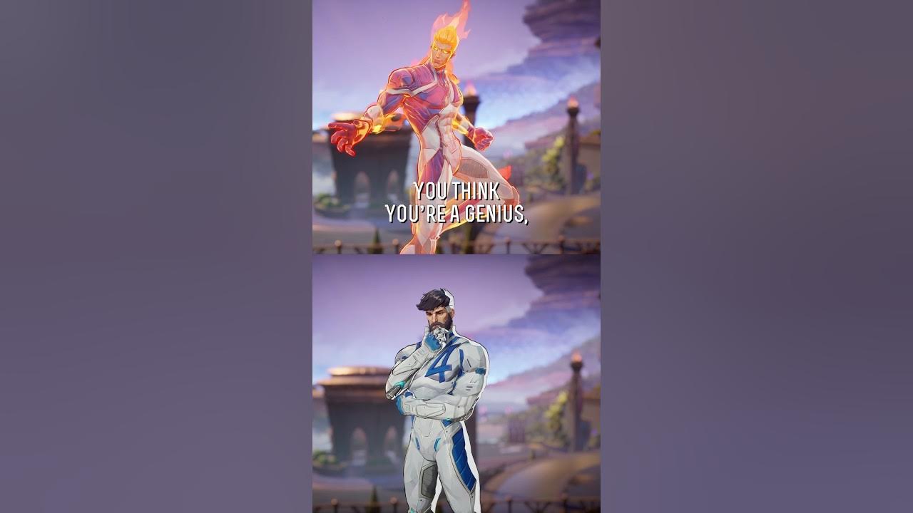 Human Torch and Mister Fantastic interaction - Marvel Rivals Human Torch and Mister Fantastic interaction - Marvel Rivals