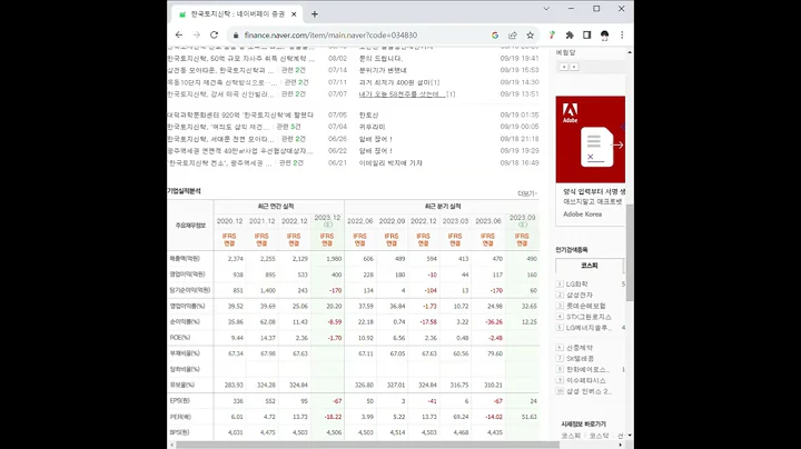 034830한국토지신탁 주가 전망 및 차트 분석