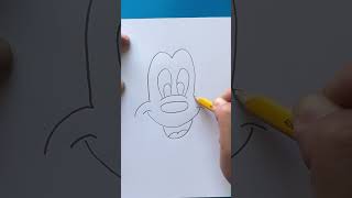 Anyone can draw this ✏️ Mickey Mouse #drawingstepbystep #learn2draw #cuteart#sketching #drawingideas