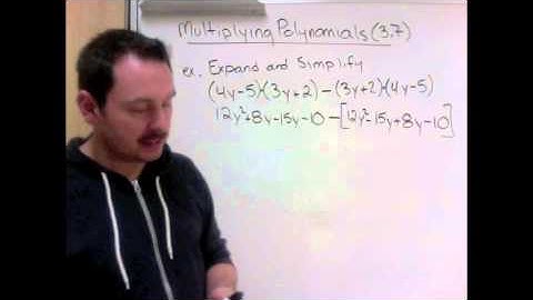 F&P Factoring Lesson 6 - Multiplying Polynomials (3.7)