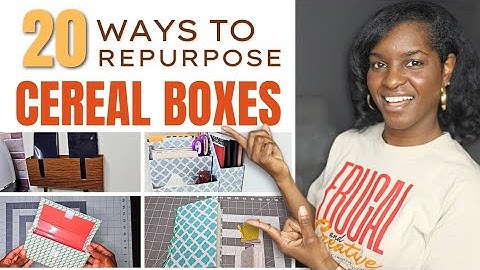 20 Ways to Reuse Cereal Boxes and Save Money!