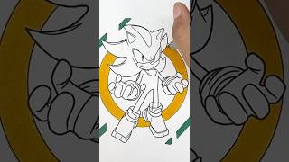 Coloring Shadow the hedgehog with me | Sonic #sonic #coloring #ohuhumarkers #shadow