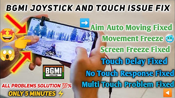How Fix Touch Issue In Bgmi | Bgmi Joystick And Touch Issue Fixed | Aim Auto Moving | BGMI