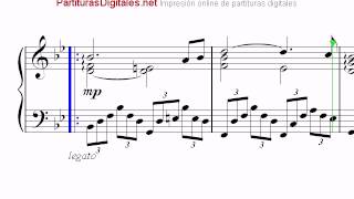 Schubert Ave Maria - Piano solo sheet music - Partitura, Spartito chords