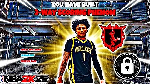 How To Make An EXTREMELY UNSTOPPABLE & FUN 2-WAY SCORING PHENOM MIKEY WILLIAMS Build On 2K25!!