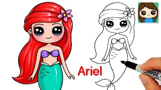 How to Draw Ariel The Little Mermaid ⭐️ NEW screenshot 5