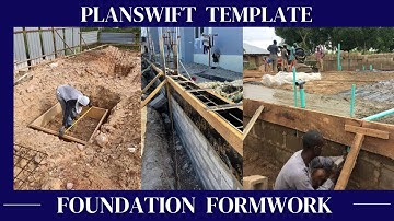 PLANSWIFT TEMPLATE - 06 - Foundation formworks for column base, plinth &  sides of oversite concrete