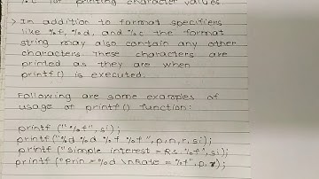#video 11 #  C programming  (printf function)