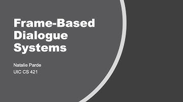 Frame-Based Dialogue Systems