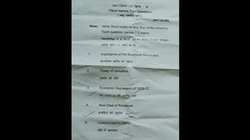 BA 4th Semester History paper|| world History (1914-1945)