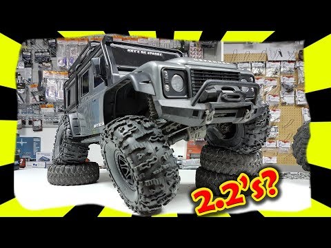 Traxxas TRX-4 - Can you fit bigger 2.2 wheels ??? Land Rover Defender d110 Rock Crawler