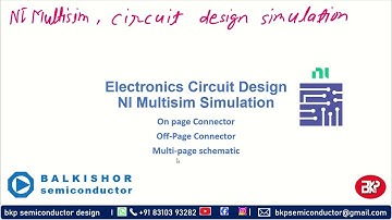 015: How to enter complex circuit and multiple pages in Simulation with NI Multisim