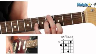 How to Play a G Sharp Seven Flat Five Suspended Four (G#7b5sus4) Chord on Guitar