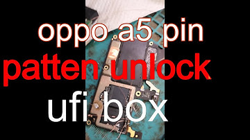 Oppo A5 CPH1809 Pattern Lock & Frp Done With Ufi box
