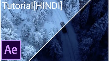 Easy Day To Night Video Conversion-Adobe After Effects Tutorial[HINDI]