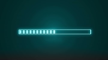 Glitch Loading Bar | Animated 100% Progress (Green Screen)