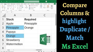 How to compare columns & highlight duplicates or Match in Ms Excel [✅ Solved]