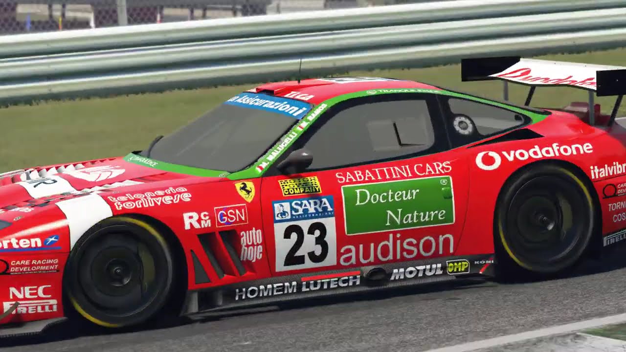 Ferrari 550 GT1 at Mugello- Ferrari's win on home turf with BMS Scuderia Italia