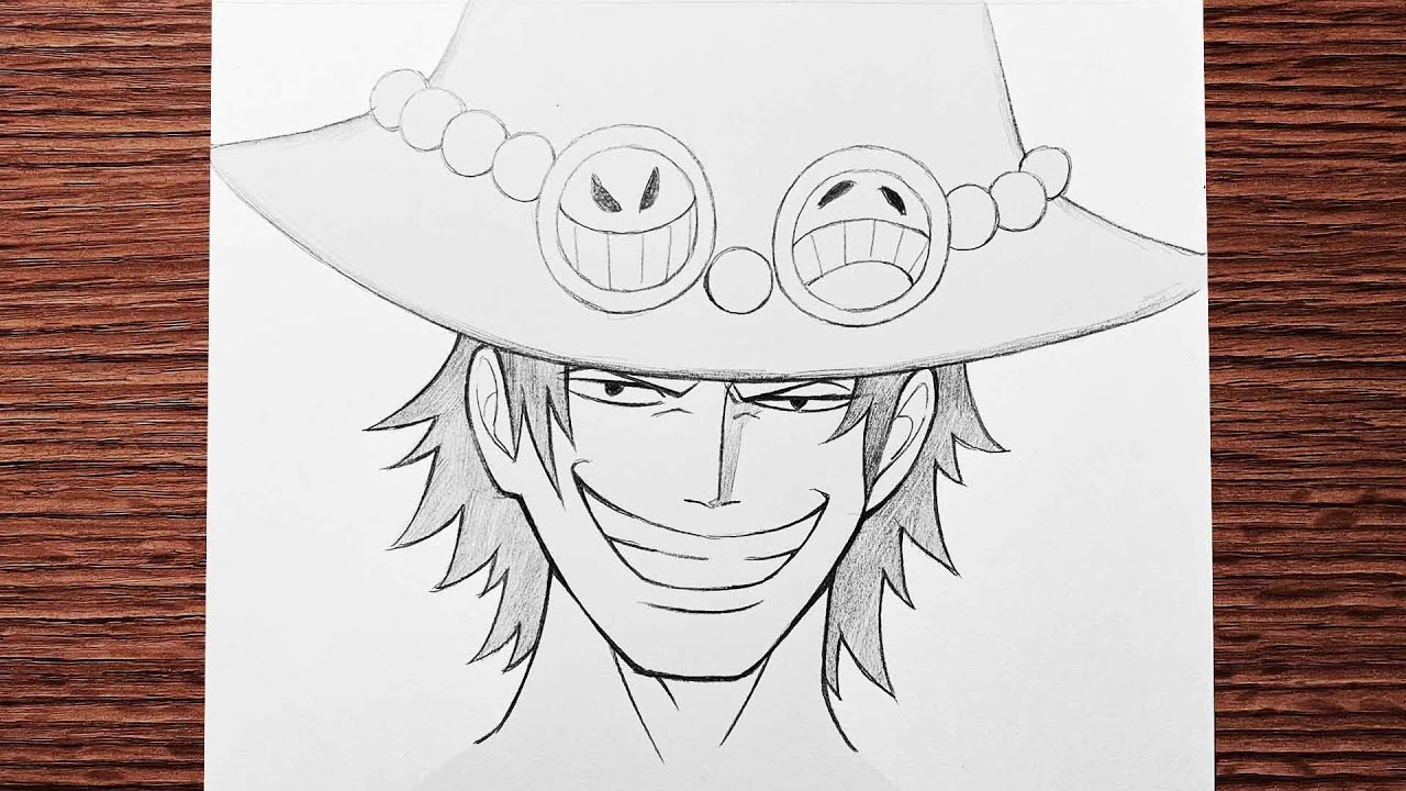 Easy Anime Sketch How To Draw Ace One Piece Step by step YouTube Easy Anime Sketch How To Draw Ace One Piece Step by step YouTube