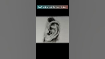 👂🏻advance method to draw ear #drawing #pencilart #pencilshading