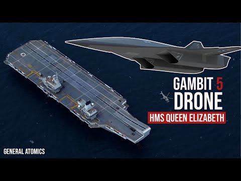General Atomics Unveils Gambit 5 Carrier-Capable Drone for UK HMS Queen Elizabeth carriers