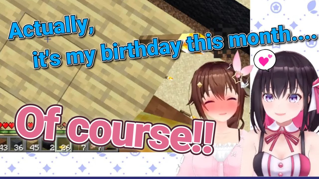 Sora shyly invites Azki to her birthday【 Hololive ▷ Eng sub】