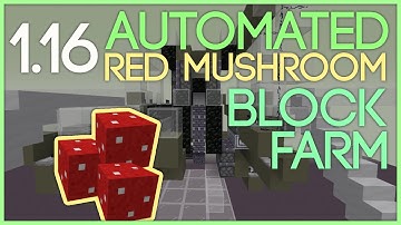 Giant Auto RED MUSHROOM BLOCK Farm for Minecraft 1.16+