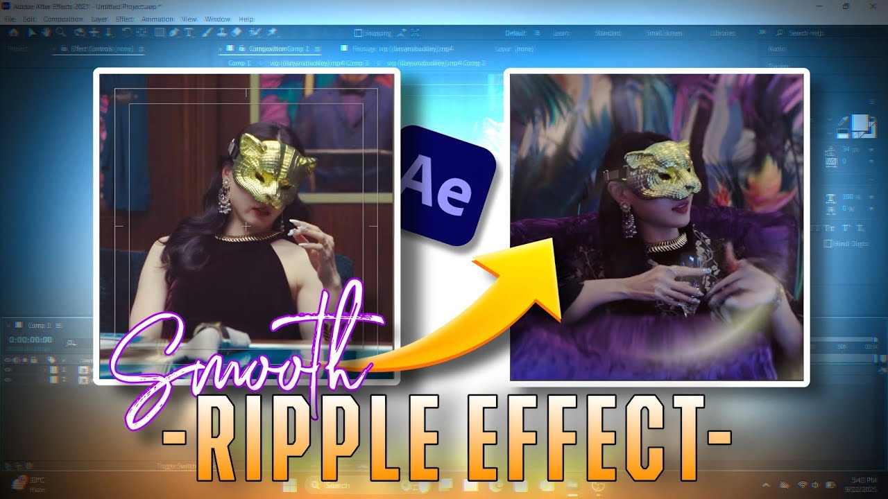 How to make smooth ripple effect - After effects tutorial #rippleeffect ...