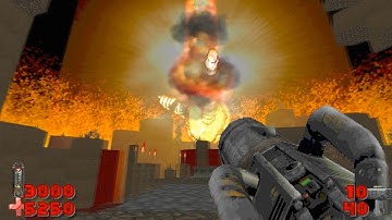 Doom 2 gameplay Icon of Sin mod boss fight with Russian Overkill mod