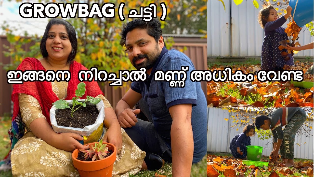 ഗ്രോബാഗ്(ചട്ടി) എങ്ങിനെ നിറയ്ക്കാം How to fill grow bags in Malayalam