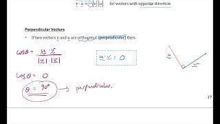 Parallel and Perpendicular Vectors - The basics (Video 1 of 2)