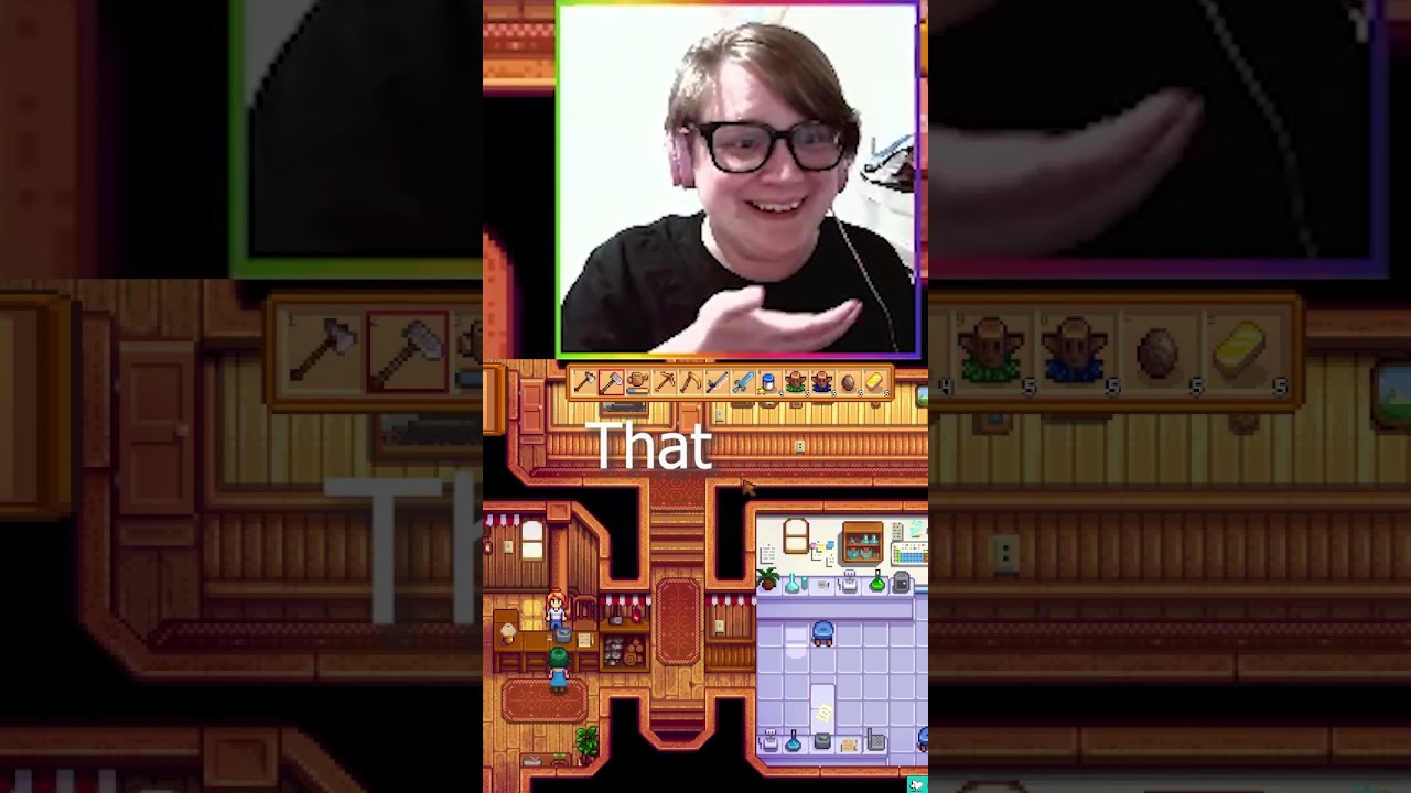 THIS is what happens when you remove the crib from your house in Stardew Valley 😬 #shorts