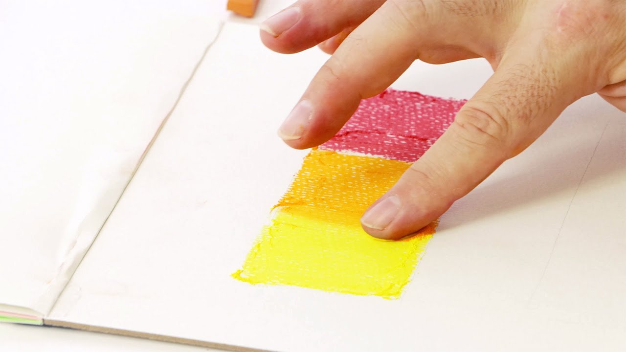 How to blend oil pastels with Tissue paper ~ Oil Pastel blending techniques  for beginners 