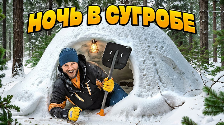 NIGHT IN A SNOW CAVE in FROST in the Forest