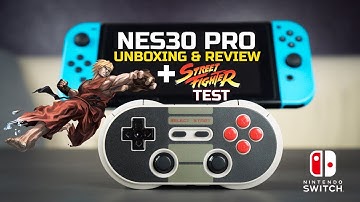 The Retro Nintendo Switch Pro Controller - NES30 Pro Unboxing & Review + Street Fighter Test
