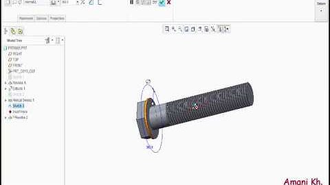 How to use Helical sweep tool in creo parametric 2.0