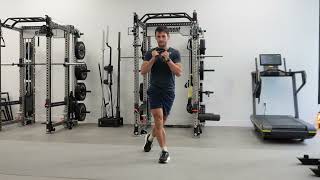 Curtsy Split Squat Catches