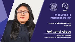 Lecture 18: Elements of User Interface