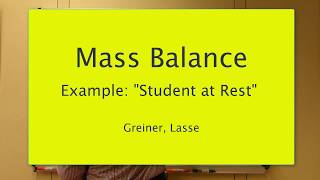 Mass Balance Example