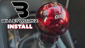 Billetworkz GR Corolla Shift Knob w/ Reverse Lockout Install