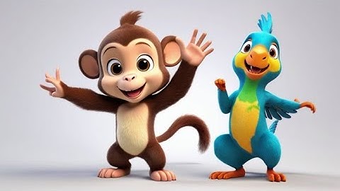 Max Monkey Climbs a Tree 🐵🌳 | Fun Jungle Song for Kids | Playful Nursery Rhyme