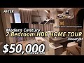 2 Bedroom HDB BTO Renovation in Singapore | Modern Hotel Suite | M2 Decor