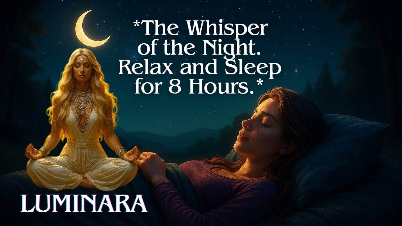 Relax and Sleep for 8 Hours. Guided Meditation with the Angel Luminara