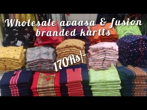 chickpet bangalore shopping|wholesale kurtis|170Rs|wholesale avaasa, fusion,  branded kurtis chickpet - YouTube