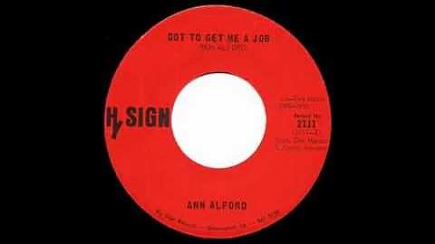 Ann Alford - Got To Get Me a Job 1971