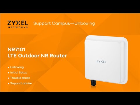 Zyxel NR7101 LTE Outdoor 5G Router - unboxing, initial setup and mounting EN